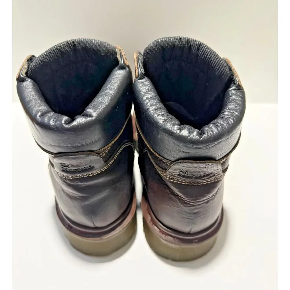 VTG Dr Martens 8507 Made In England Brown Leather Lug Sole boots UK 6 US M 7 W8